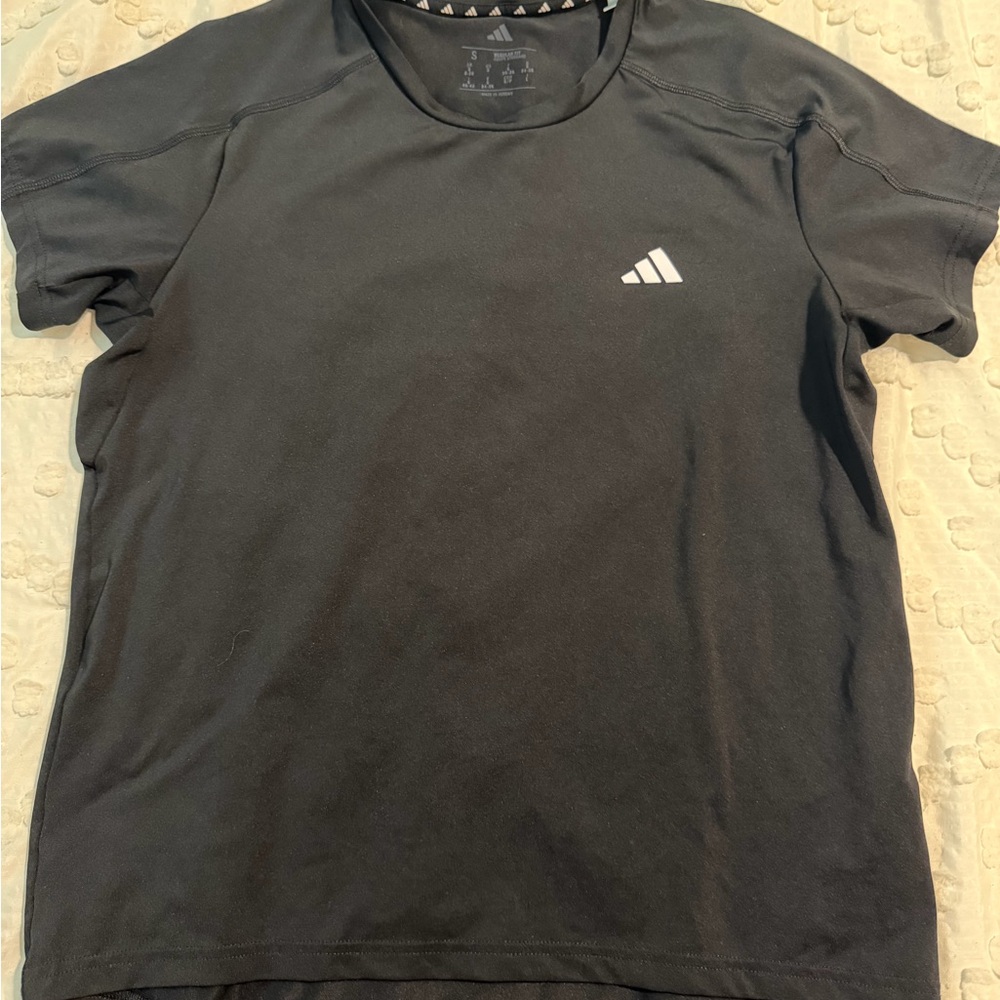 Adidas Women's Black Tee with White Logo